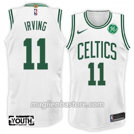 Maglia NBA Boston Celtics Kyrie Irving 11 Nike 2017-18 Bianco Swingman - Bambino
